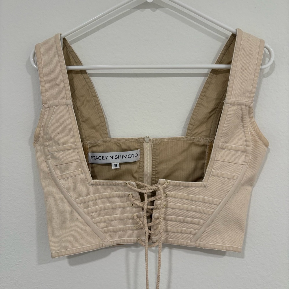 Stacey Nishimoto Deaundrea Cotton Velvet Corset